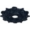 Ekena Millwork Preston Ceiling Medallion (Fits Canopies up to 4"), 17 1/2"OD x 4"ID x 1"P, Midnight Dream CM17PRMDF - alternate 2